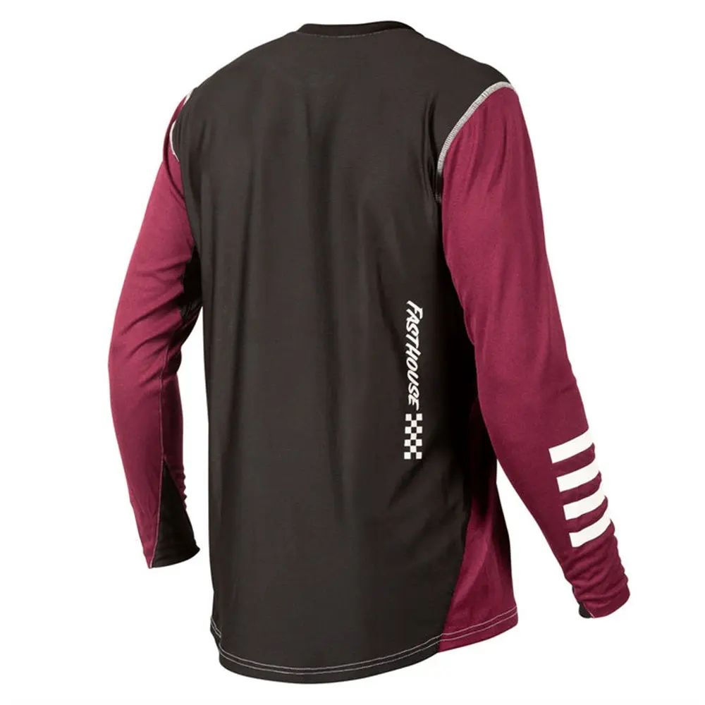 Fasthouse Alloy Roam Long Sleeve Jersey Heather Maroon