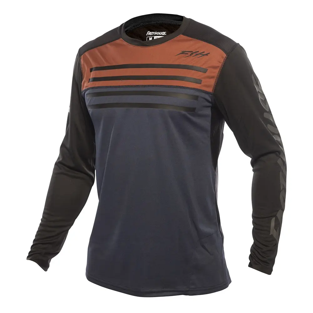 Fasthouse Alloy Sidewinder Long Sleeved Jersey Rust/Midnight Navy