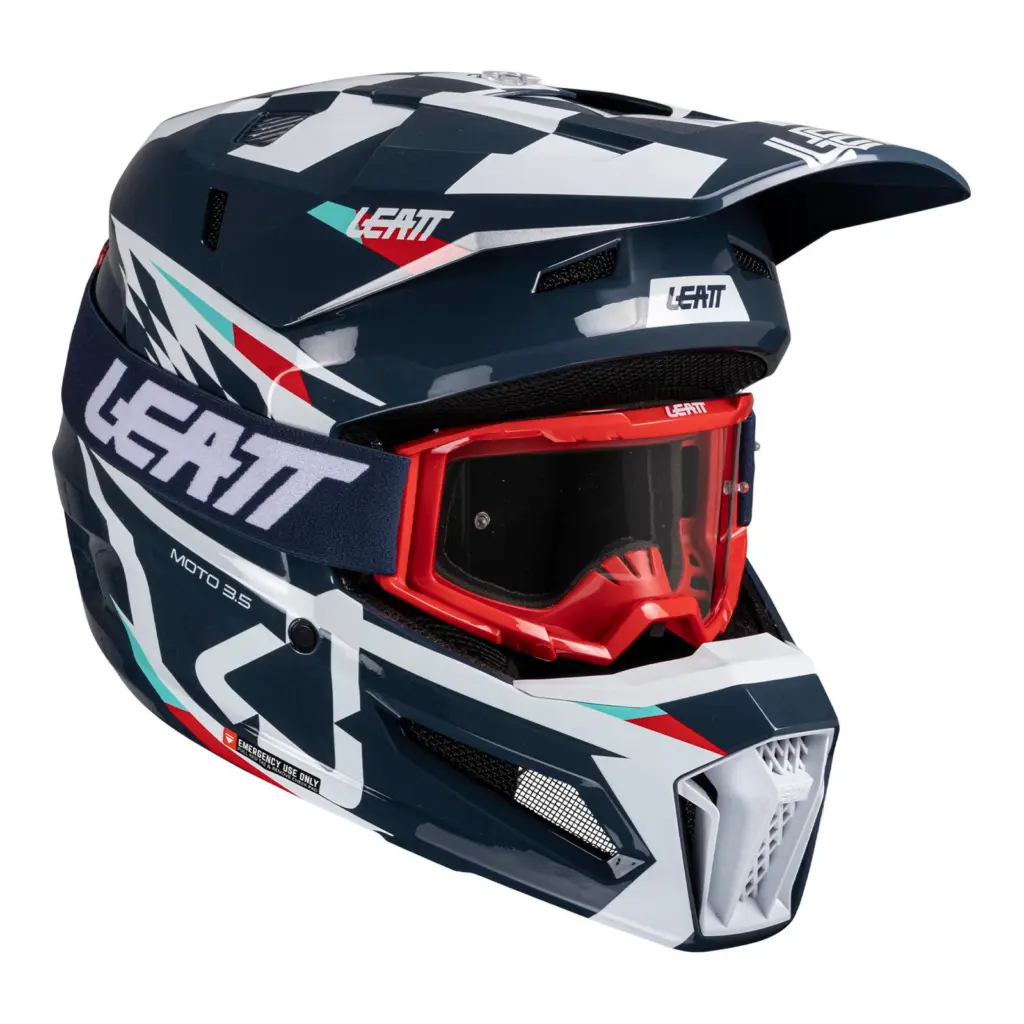Leatt 3.5 Motocross Helmet Kit - Blue