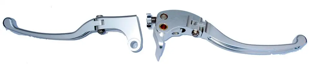 CNC LEVER BLADE PAIR SUZ GSXR/KAWA ZX6R/DAYTONA 600- SILVER - NLA