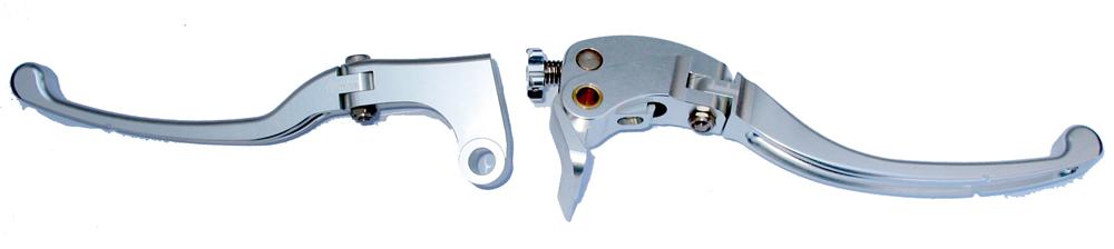 CNC LEVER BLADE PAIR SUZ GSXR/KAWA ZX6R/DAYTONA 600- SILVER - NLA - Image 1