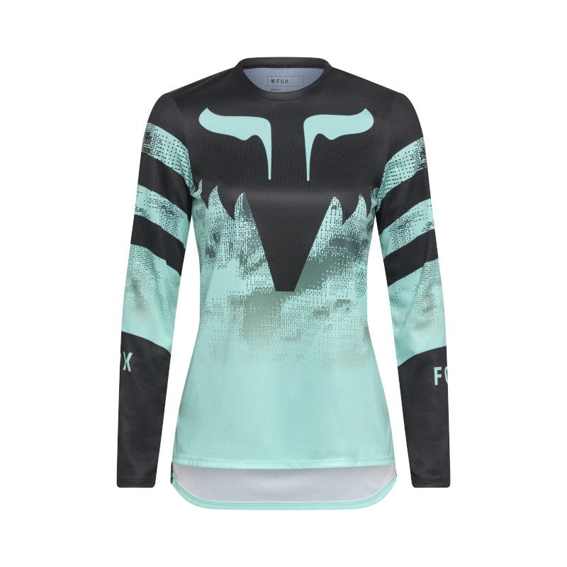 Fox Womens Ranger LS Jersey Kairos Turquiose - Image 1