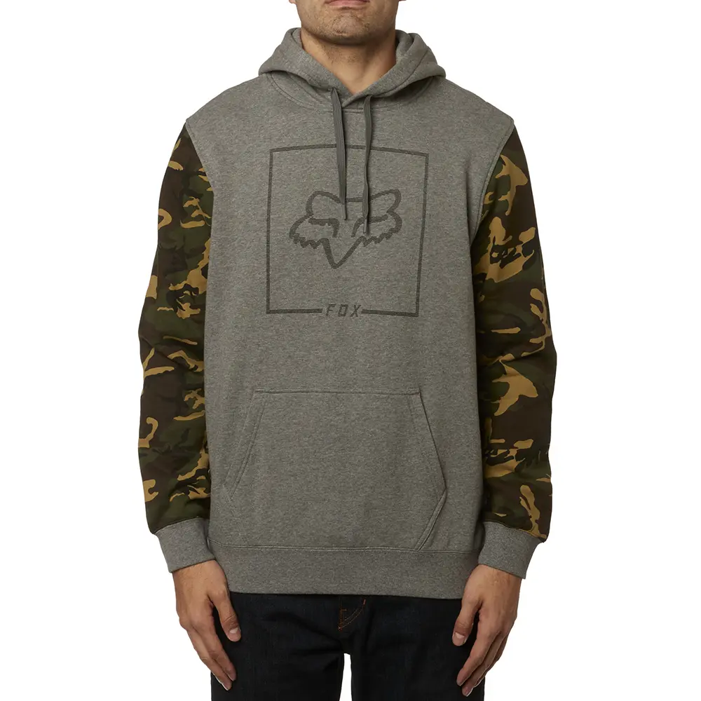 FOX CHAPPED CAMO PULLOVER FLEECE HOODY [HEATHER GRAPHITE] S