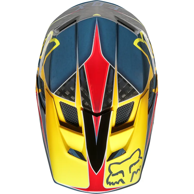 Helmet Fox Rampage Pro Carbon MIPS Red/Yellow