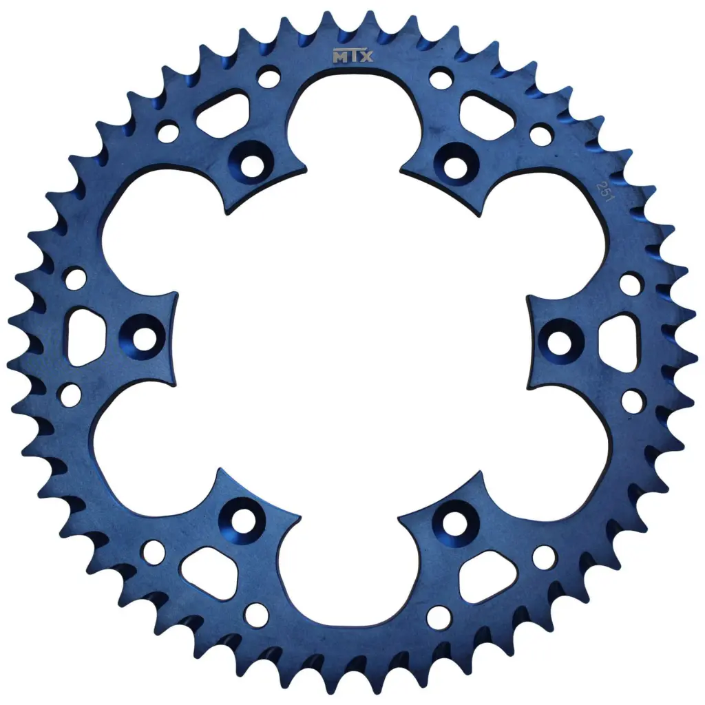 SPKT REAR ALLOY MTX ZERO BLU 251 52T #520