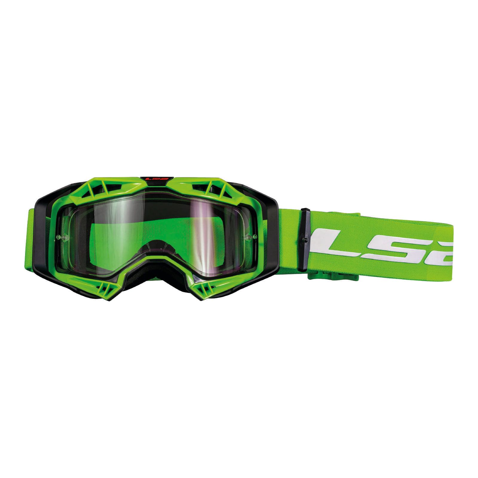 LS2 Aura Motocross Goggles with Clear Lens - Image 6