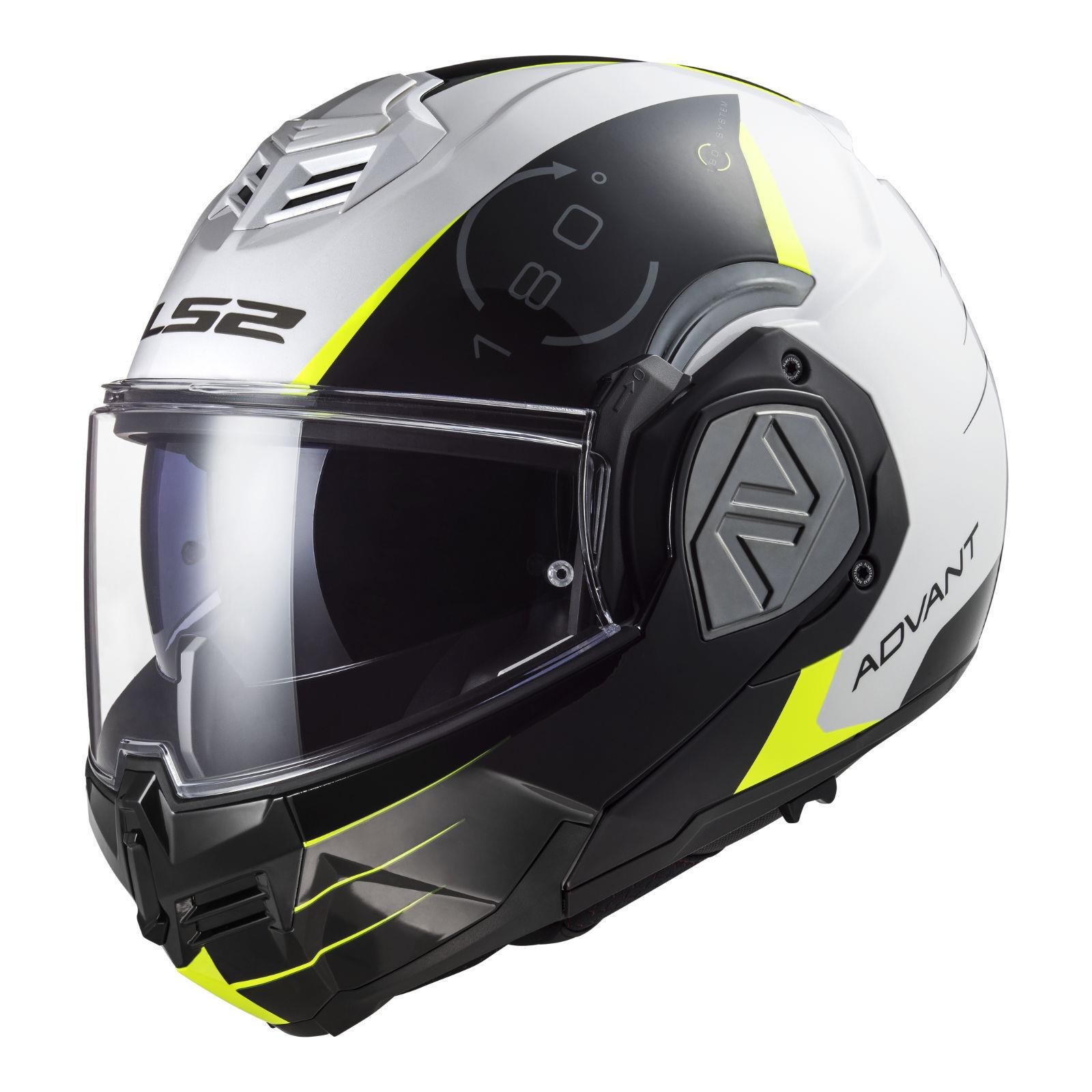 LS2 FF906 Advant Codex Flip Front Helmet White / Black - Image 5