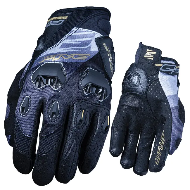 Motocross Glove Five Stunt Evo Replica Spread Gold