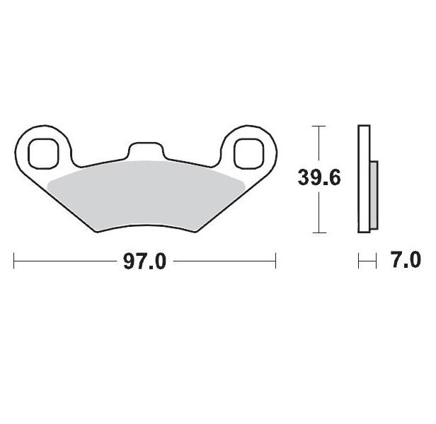 BRAKE PADS MOTO MASTER PRO SINTERED FRONT AND REAR FOR POLARIS - Image 1