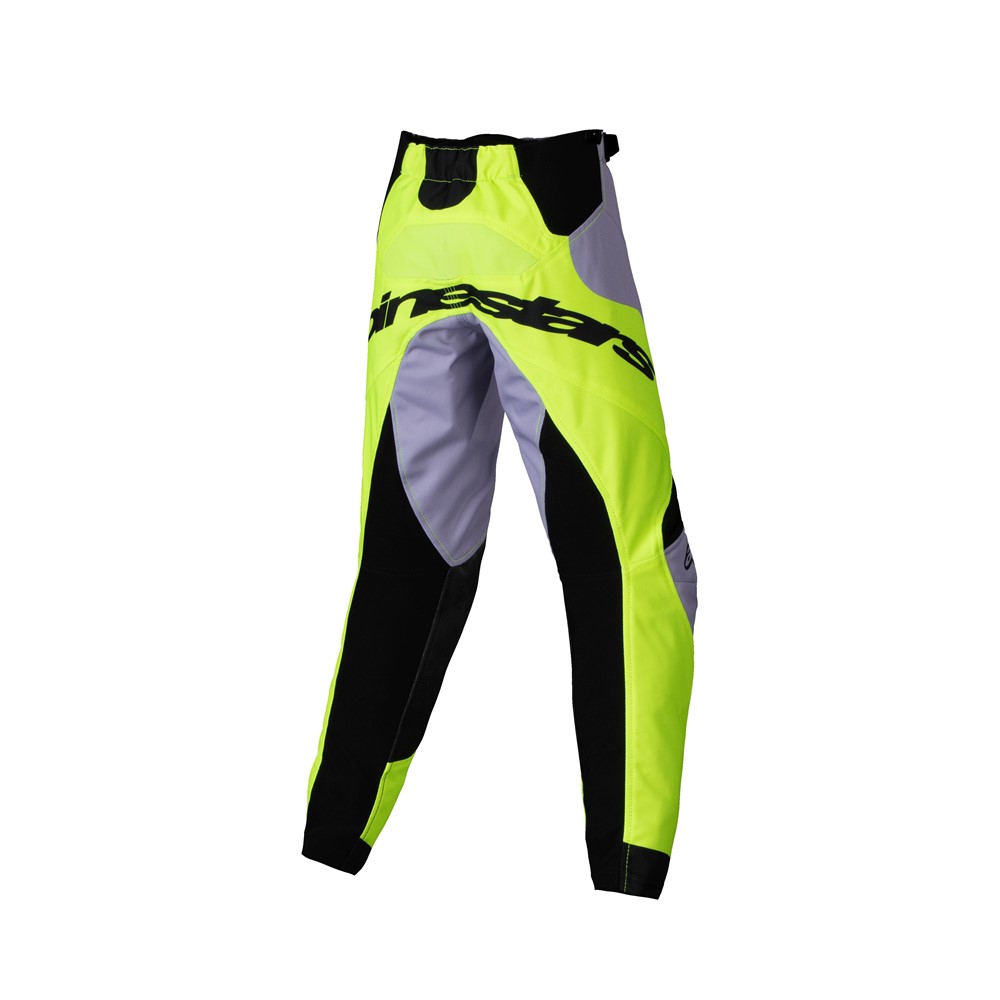 Alpinestars Kids Racer Veil Motocross Pants Gray/Yellow Fluoro - Image 2