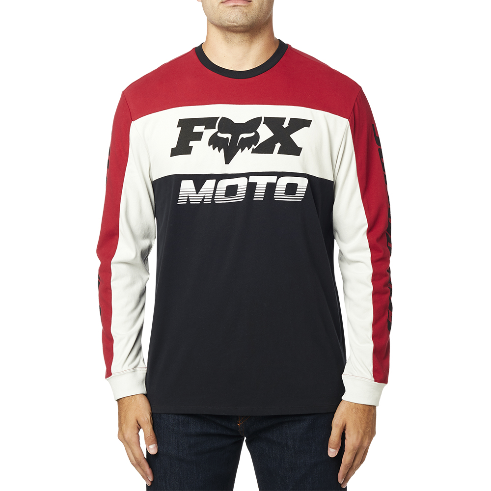Fox Charger Airline Black/Red Knit Top - Image 1
