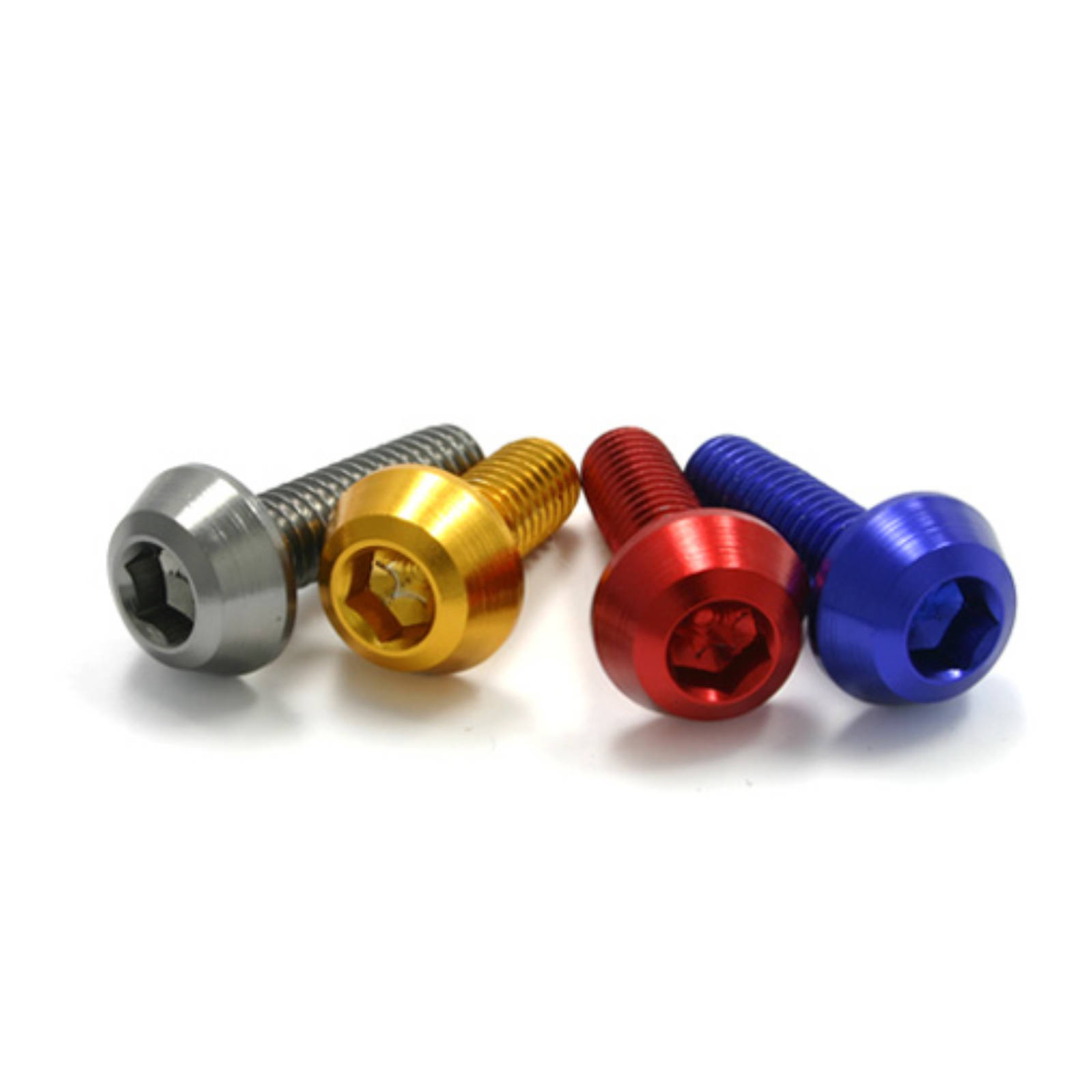 DRC ALUMINUM M6 TAPER BOLTS 20MM BLACK 4PCS - Image 1