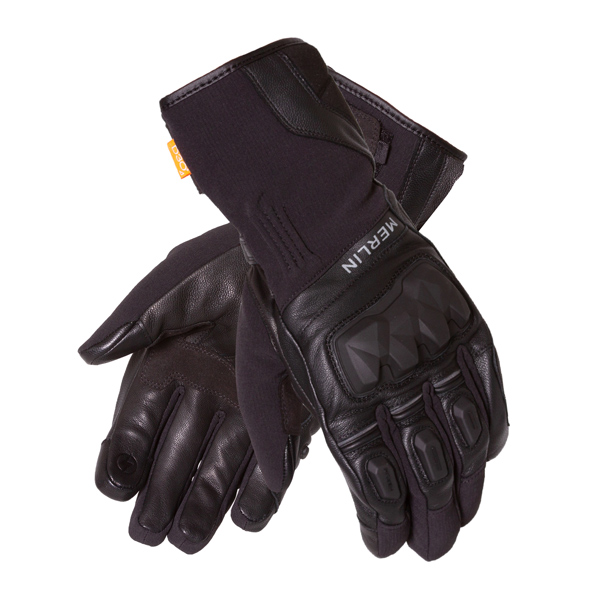 Merlin Rex All-Season Hydro D30 Road Gloves Black - Image 1