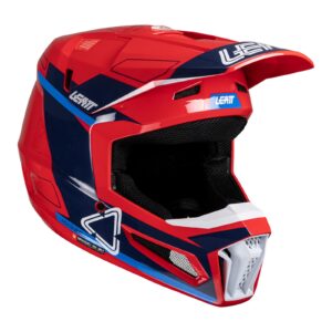 Leatt 3.5 Junior Motocross Helmet Kit - Red - Image 1