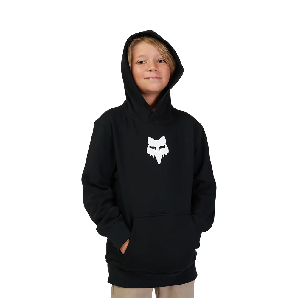 Fox Legacy Fleece Pullover Hoodie Youth Black