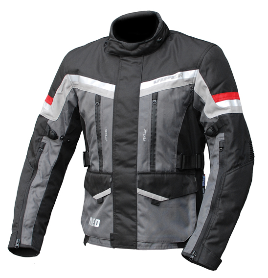 Neo Viper Road Jacket Black/Grey/Red - Image 1