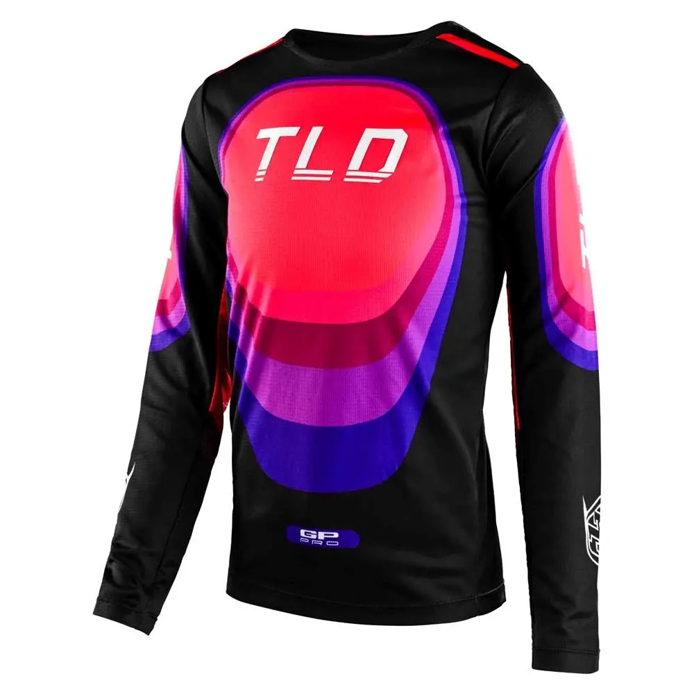 Troy Lee Designs GP Pro Reverb Motocross Jersey Youth Black / Glo Red