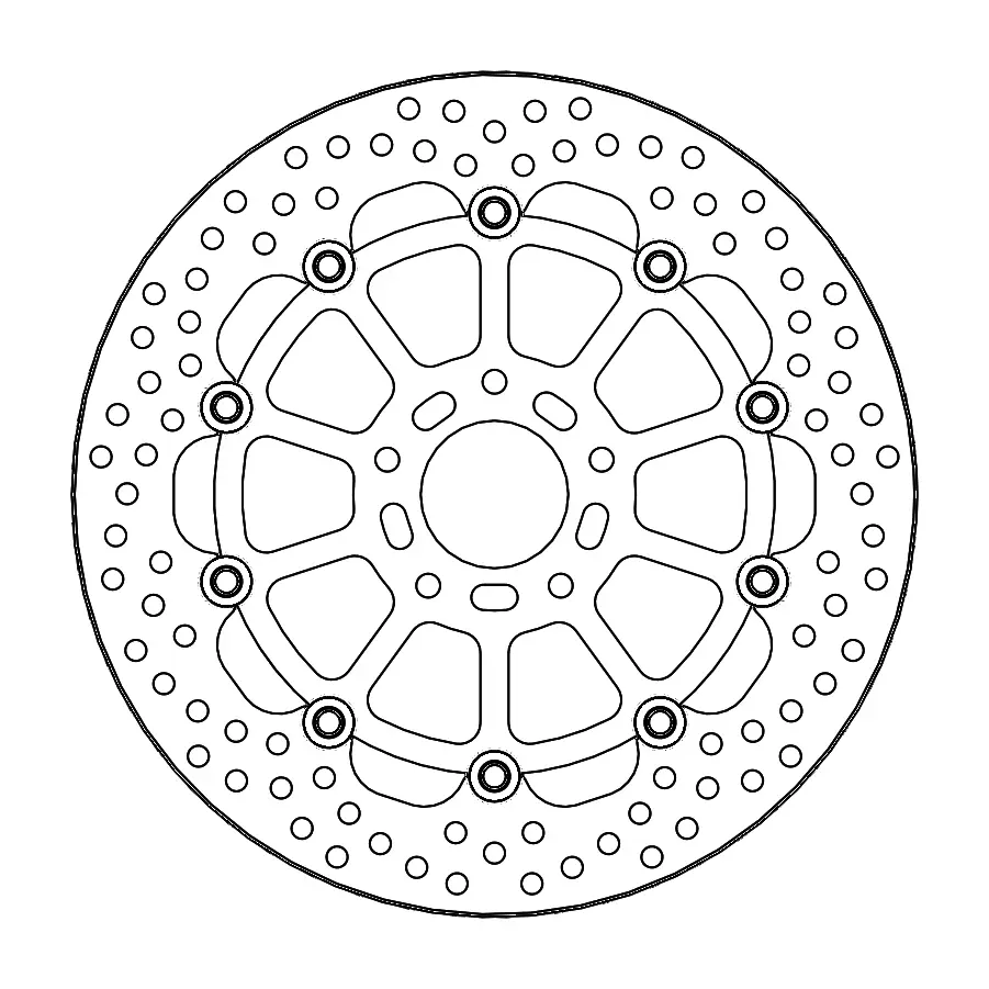 BRAKE DISC FRONT MOTO MASTER HALO FLOATING ALU INNER CARRIER KTM 790 Duke 18-20 890 Duke 2021
