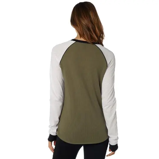 WOMENS SALT FLATS LS TOP [FATIGUE GREEN] XL