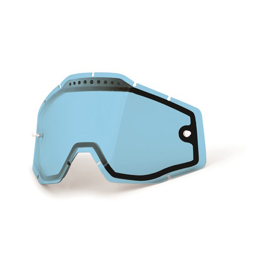 100% Racecraft/Accuri/Strata Dual Vented Lens - Blue - Image 1