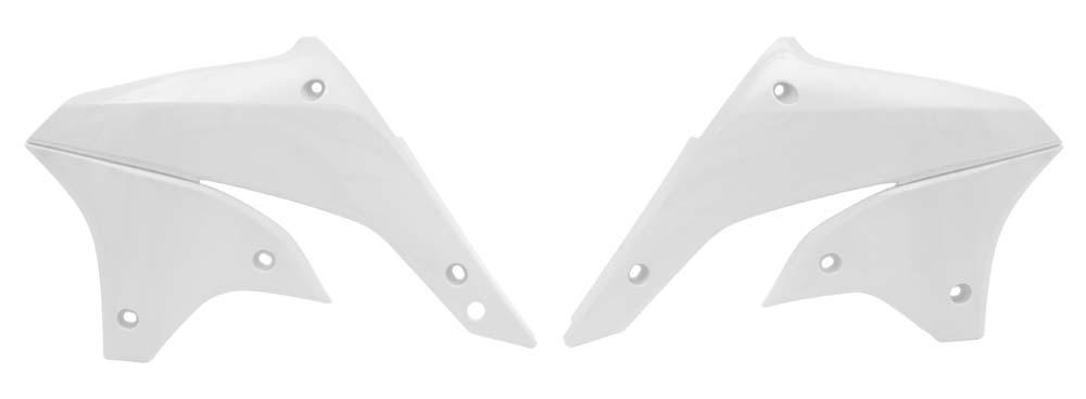 RADIATOR SHROUDS RTECH KAWASAKI  KLX450R 07-16 WHITE - Image 1