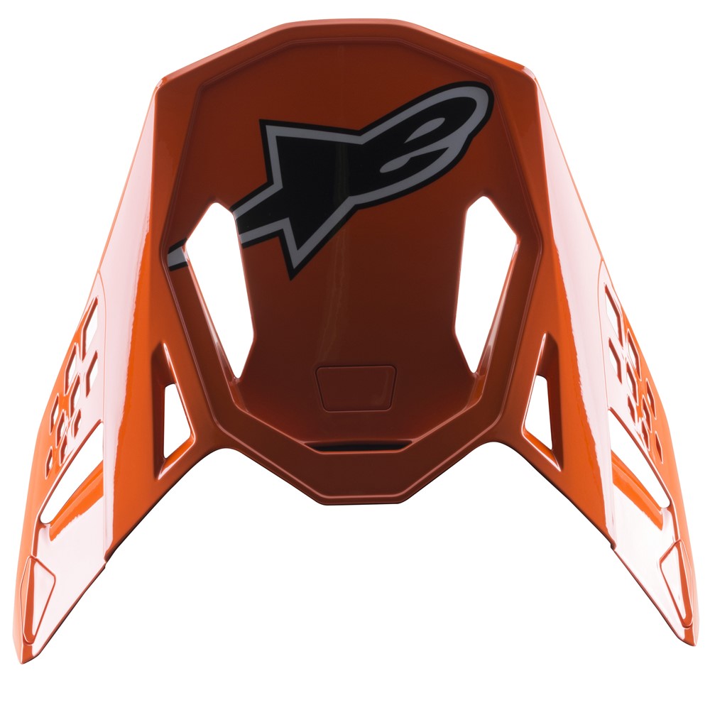 Visor S-M8 Factory Dark Blue/Orange Fluoro - Image 1