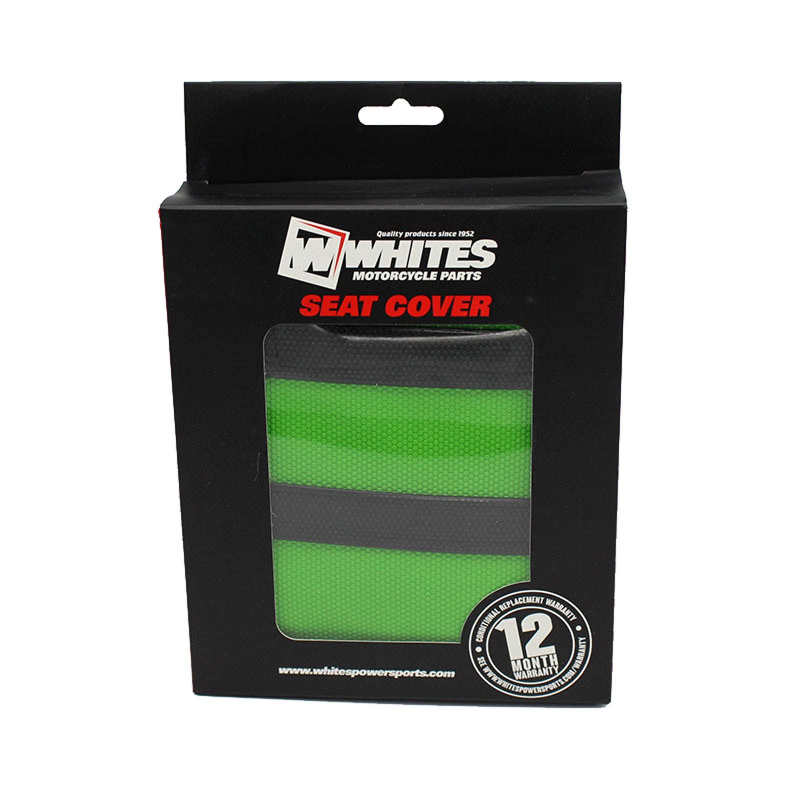 WHITES SEAT COVER GRN/BLK KAW KXF250 13-16 KXF450 12-15 - Image 2