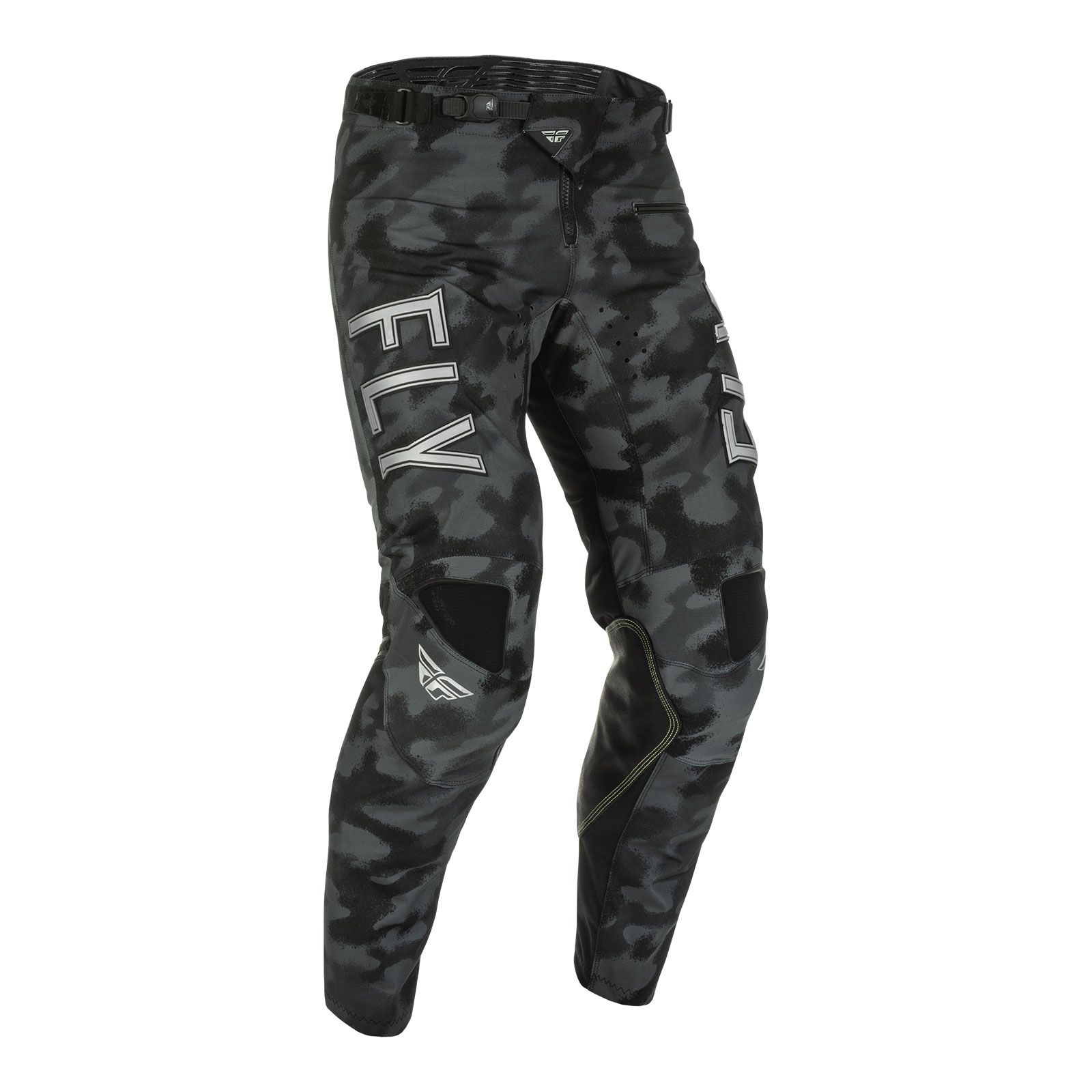 Fly Kinetic S.E Tactic Motocross Pants Black/Grey Camo - Image 1