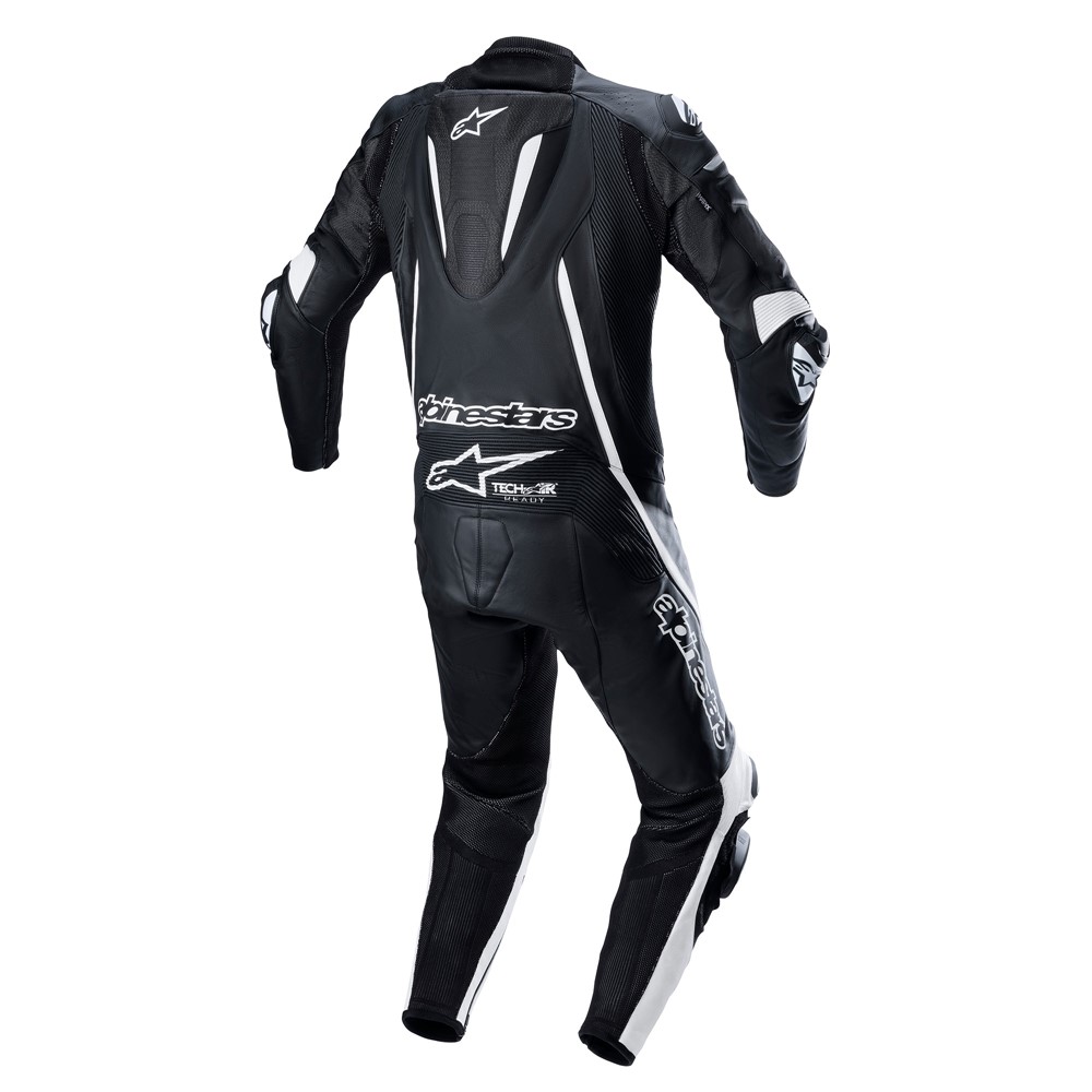 Alpinestars Fusion 1PC Leather Race Suit Black/White - Image 2
