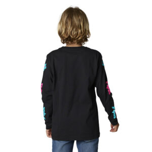 Fox Nuklr Long Sleeve Tee Youth Black - Image 3