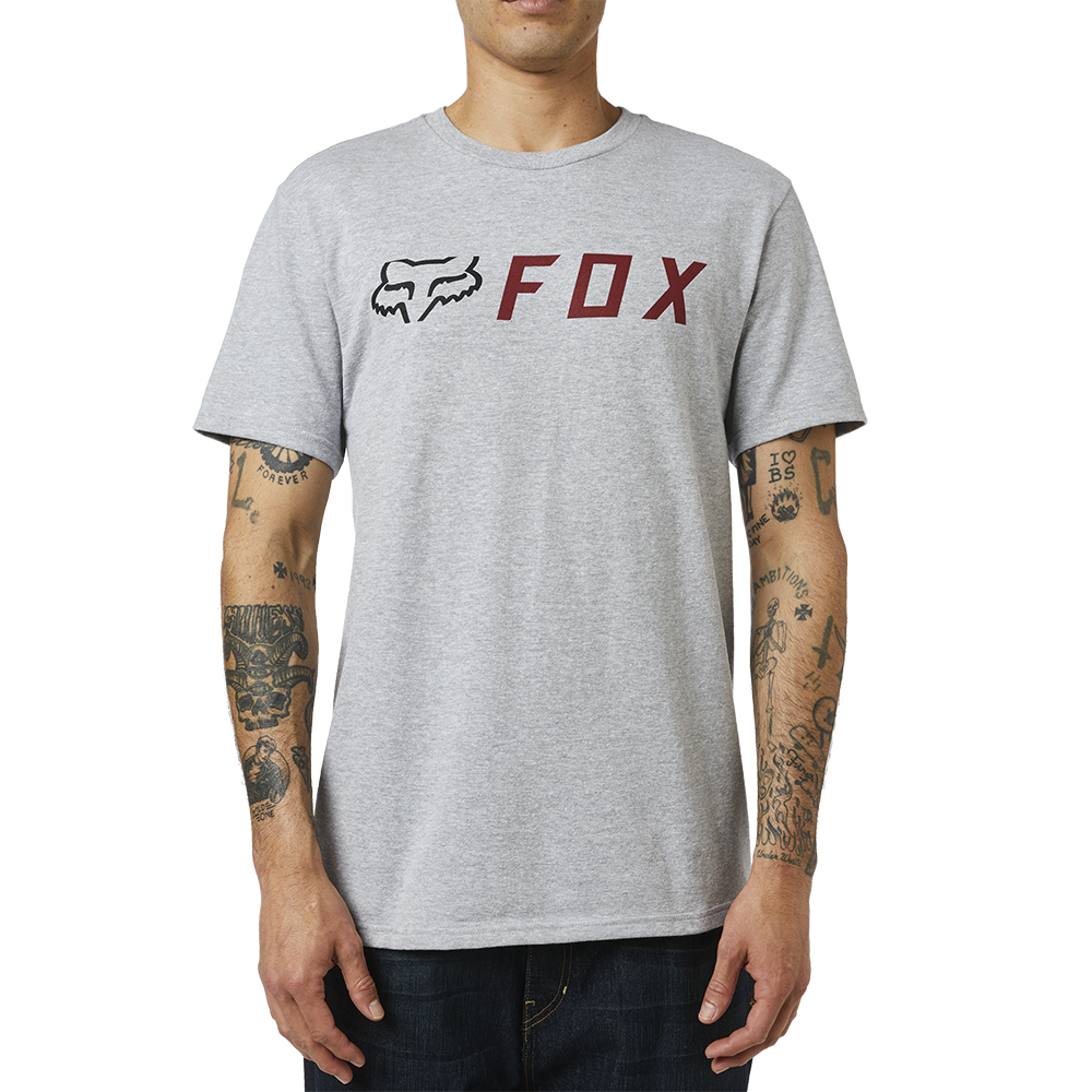 CUT OFF SS TEE [LIGHT HEATHER GREY] M - Image 1