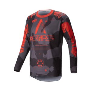 Alpinestars Racer Hollow Motocross Jersey Grey Camo/Orange Fluro - Image 1