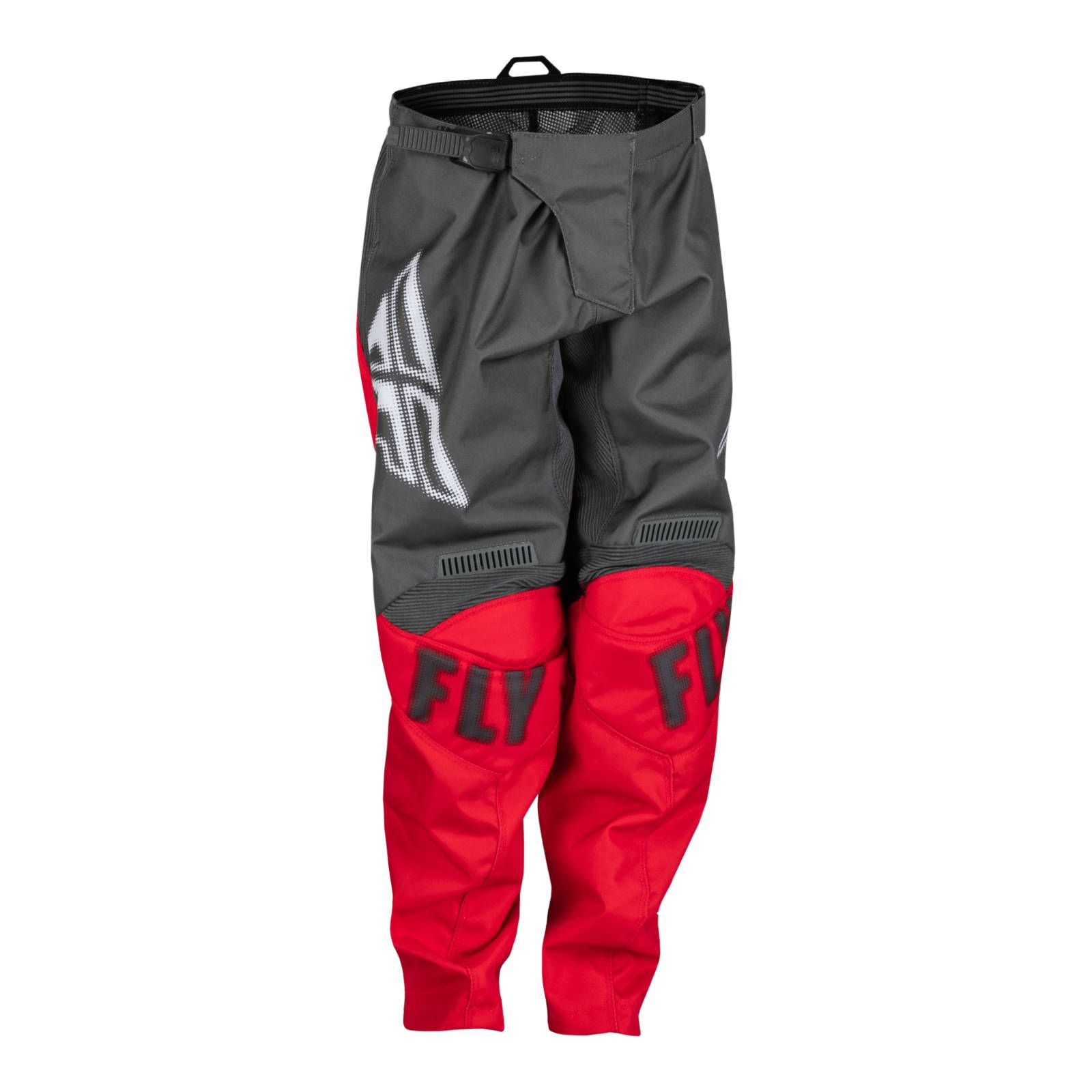 Fly F-16 Motocross Pants Youth Grey/Red - Image 1