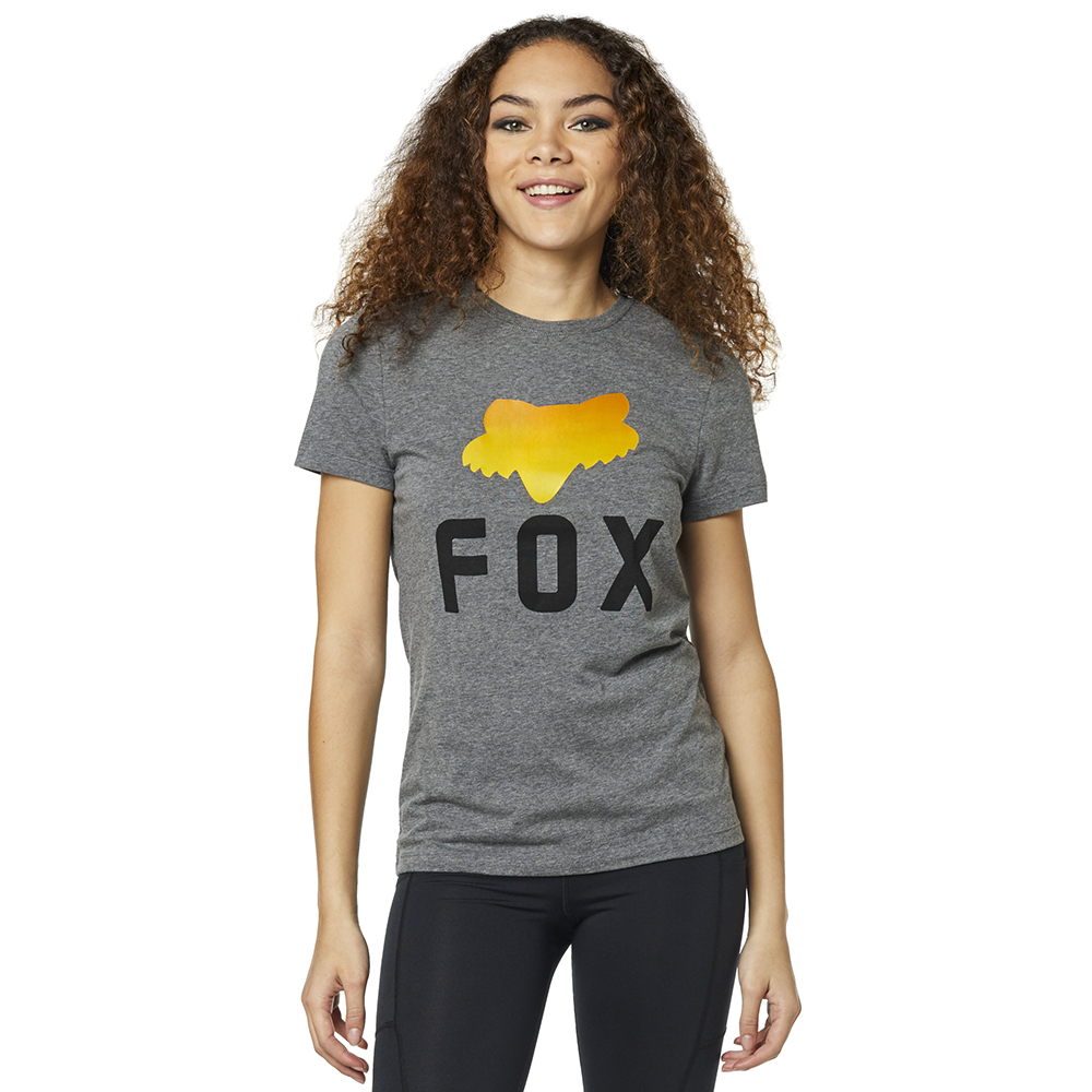 WOMENS TRI CITY SS TEE [HEATHER GRAPHITE] XL - Image 1