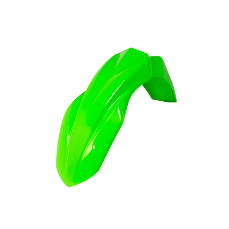 FRONT FENDER RTECH KX250F 17-20 KX450F 16-20 VENTED FLURO GREEN - Image 1