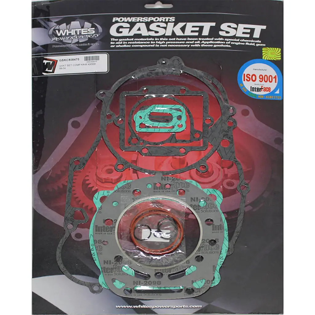WHITES GASKET SET COMPLETE KAW KX500 89-04