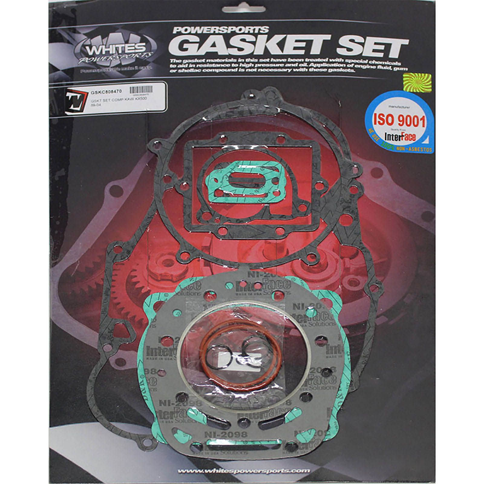 WHITES GASKET SET COMPLETE KAW KX500 89-04 - Image 1