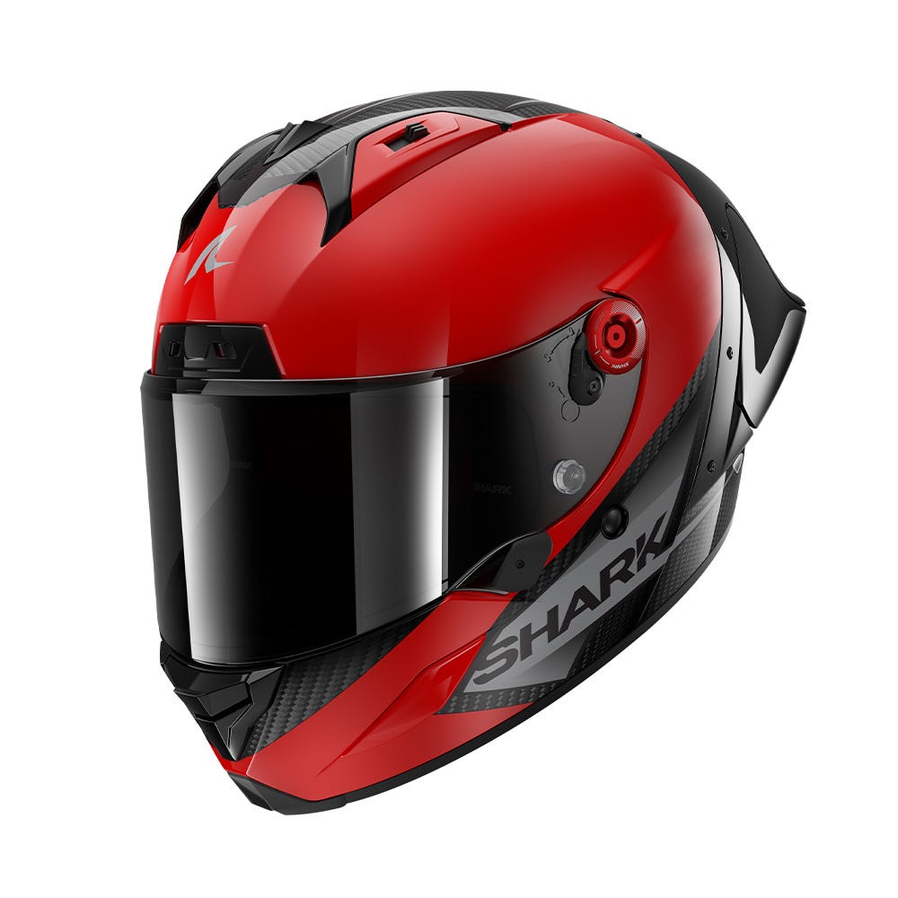 SHARK AERON-GP Blank SP Road Helmet Red - Image 1