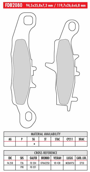 FERODO BRAKE BPADS - Image 94