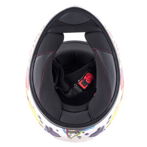 J04 JUNIOR FULL FACE HELMET WHITE YOUTH LARGE - Image 2