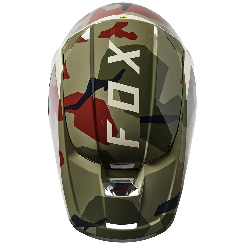 Fox Youth V1 BNKR Helmet Green Camo