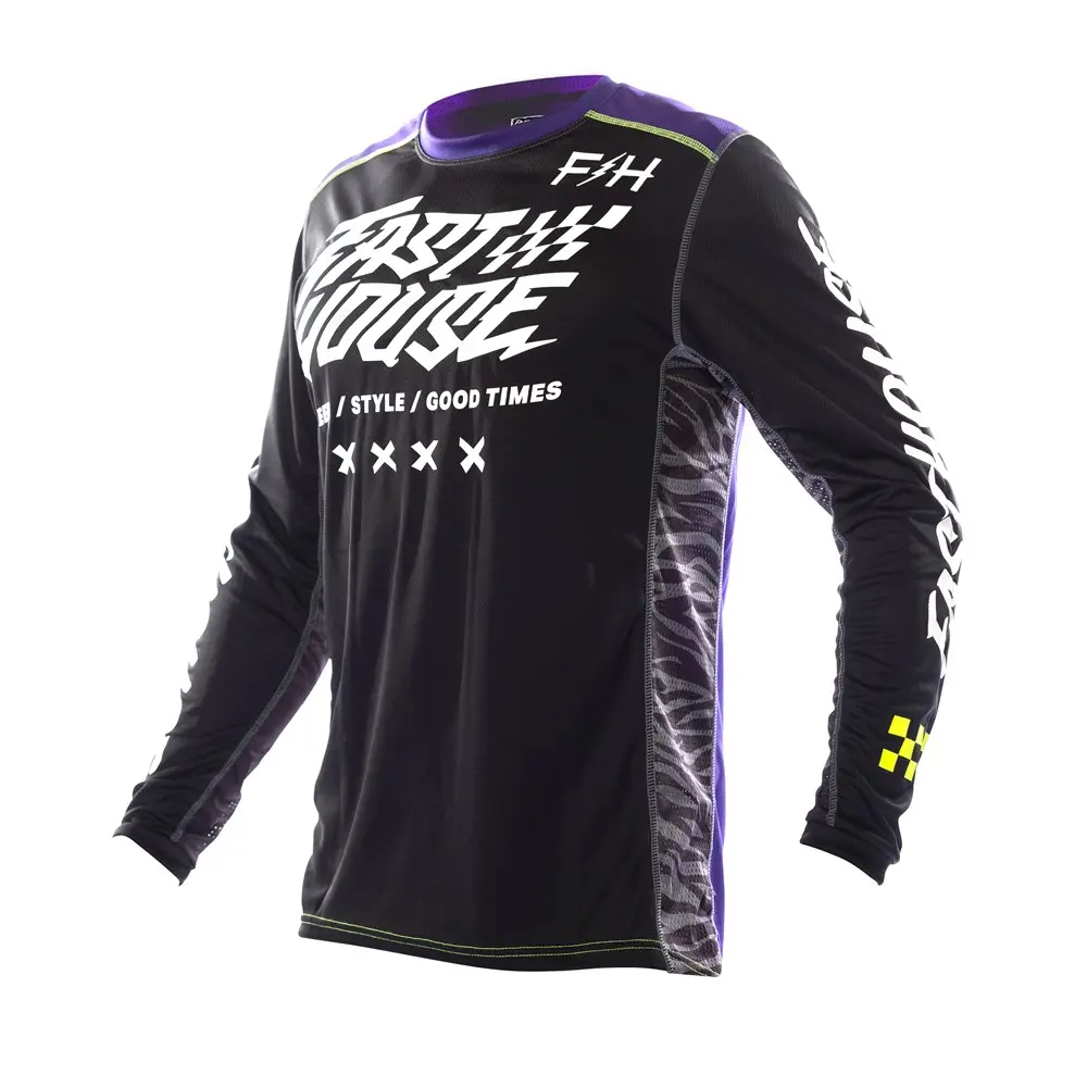 Fasthouse Grindhouse Rufio Motocross Jersey Black/Purple