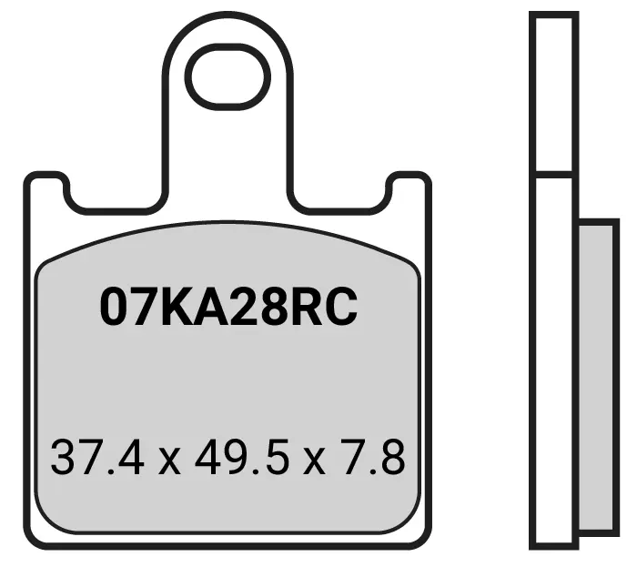 BRAKE PADS FRONT Z04 RACE ONLY - KAWASAKI ZX6R - 07KA28