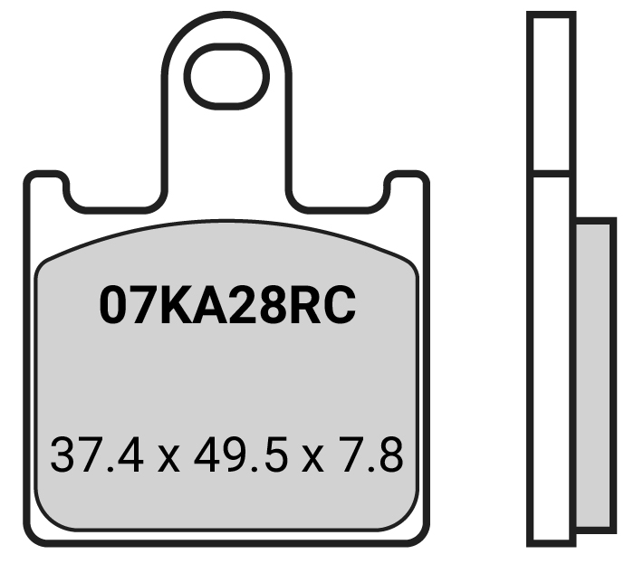 BRAKE PADS FRONT Z04 RACE ONLY - KAWASAKI ZX6R - 07KA28 - Image 1