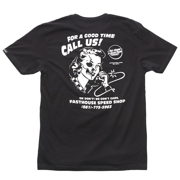 Fasthouse Call Us Tee Black - Image 1