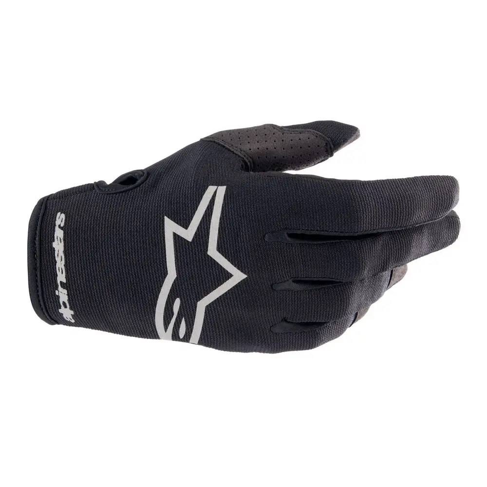 Alpinestars Radar Motocross Gloves Black/Brushed Silver