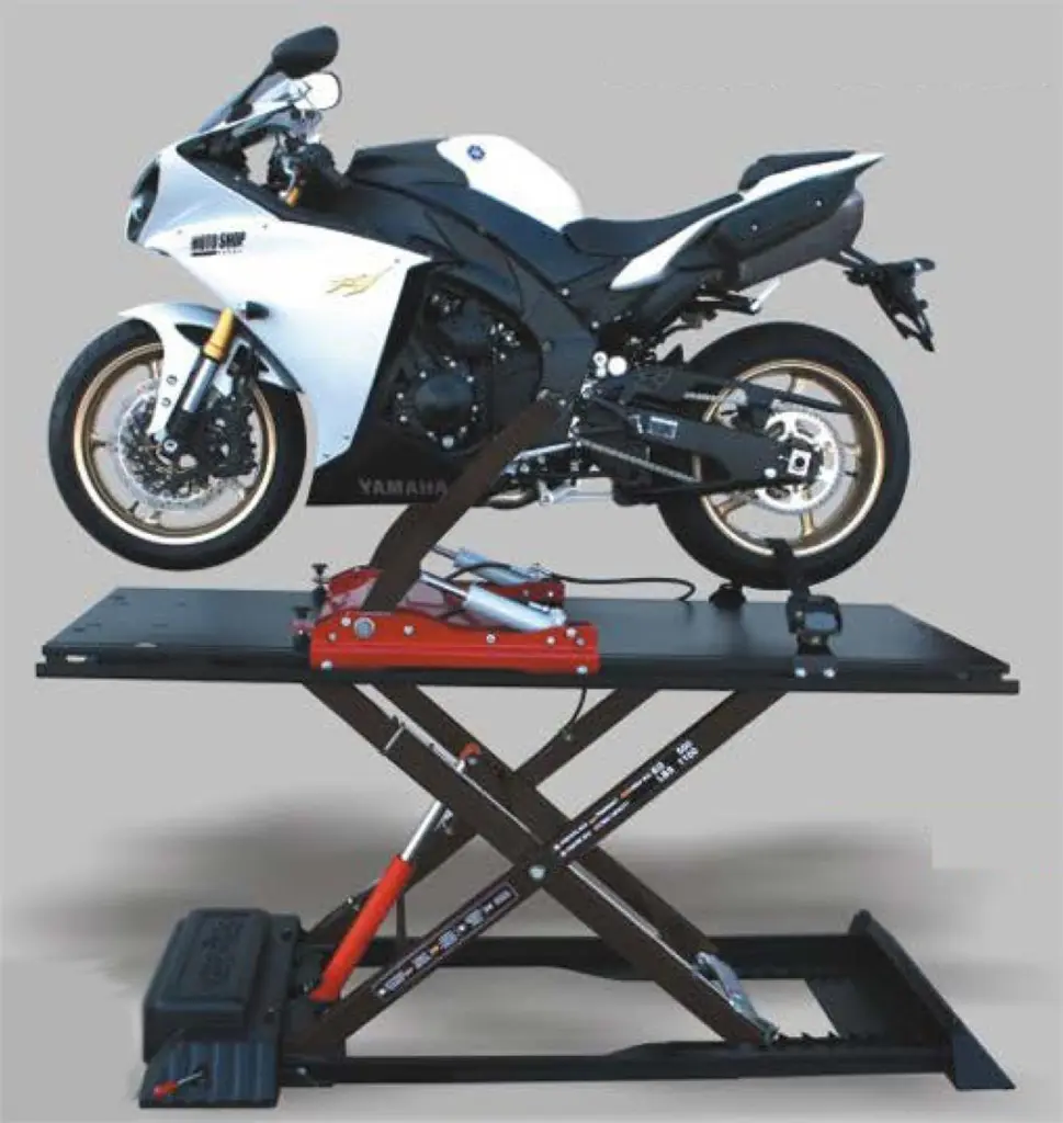 Bike Lift Max 516 Twin Arms Hydraulic Bench With Twin Arm