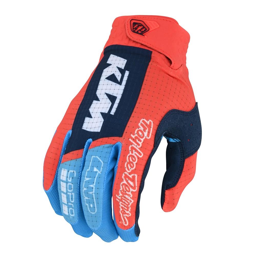 Troy Lee Designs x KTM Air Motocross Gloves Youth Orange - Image 1