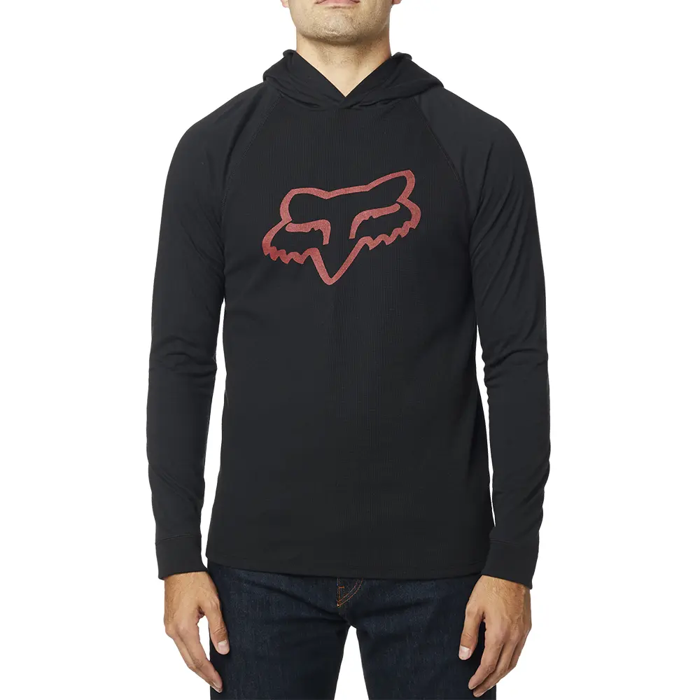 Hoodie Fox Subzcribe Knit Black
