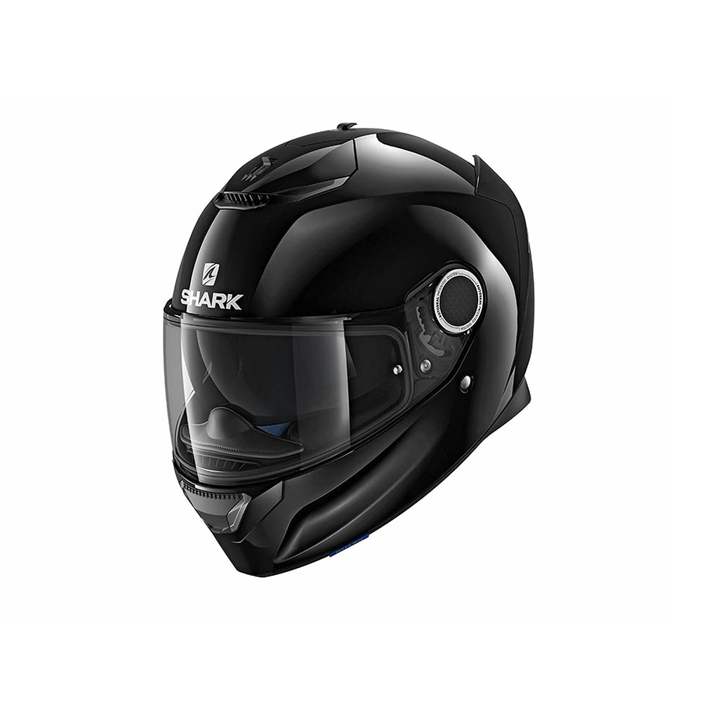 Shark Spartan Road Helmet Blank Black - Image 1
